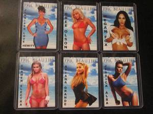 Lot of 6 Epic Beauties Cards In Sle...