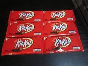 6 XL Kit Kat Candy Bars Past Date...
