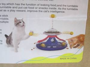 Happy Turntable Cat Toy in Turquois...