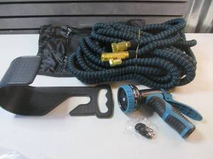 Garden Hose with Hanger, Nozzle and...
