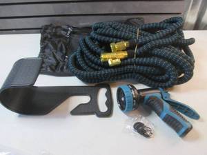 Garden Hose with Hanger, Nozzle and...