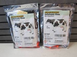 Lot of 2 Inflatable Cows 37 Inches...
