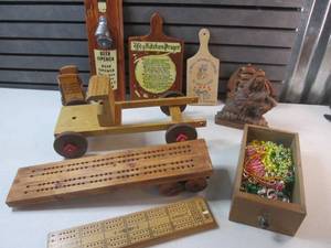 Assorted Vintage Wood Items Includi...