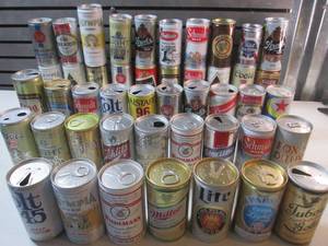 Lot of Assorted Vintage Beer Cans...