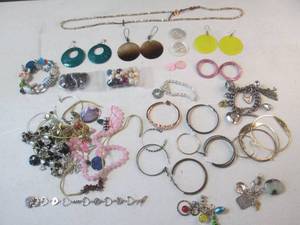Assortment of Earrings Necklaces Br...