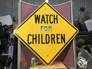 lot 13 image: Vintage Watch for Children Sign