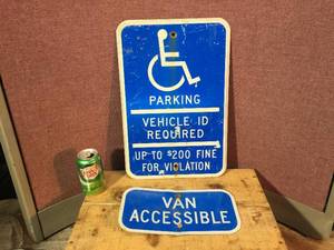 lot 83 image: Handicap Parking Signs