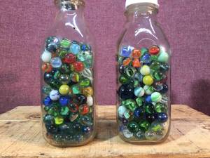 lot 105 image: 2 Jars Marbles