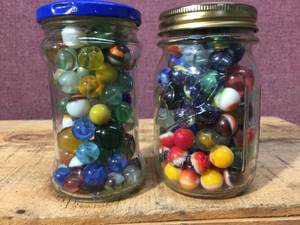lot 133 image: 2 Jars Marbles