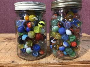 lot 134 image: 2 Jars Marbles