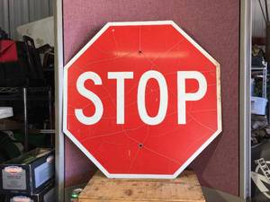 lot 154 image: Large Stop Sign