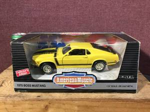 lot 181 image: ERTL AMERICAN MUSCLE 1970 boss Mustang - Diecast