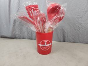 New 12 Piece Silicone Utensil Set