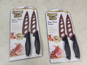 2 New Copper Knife Sets