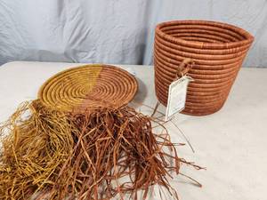 2 New Handmade Woven Decorations