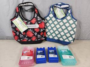 2 New Lunch Purses and New Ice Packs