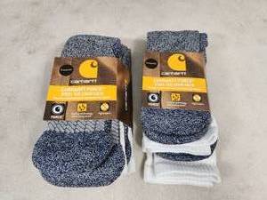 4 New Pair of Carhartt Steel Toe Socks
