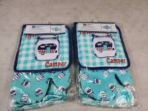 2 New Camping 3 Piece Kitchen Sets