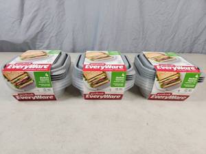 3 New Sets of GoodCook Everyware Storage Containers with Lids