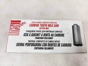 New Milwaukee Carbide Tooth Hole Saw 1 14 inch