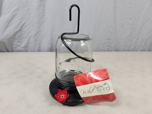 New Glass Hummingbird Feeder