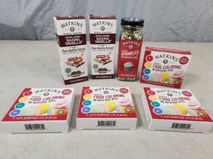 New Watkins Vanilla, Decorating Sugar, Food Coloring