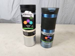 2 New Contigo SS Travel Tumblers