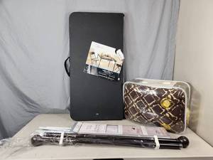 Folding Table, New Curtain Rod, More