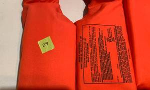 lot 29 image: 3 Water Life Jackets 1 Youth 2 Adult
