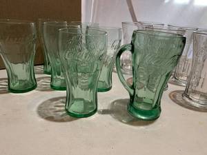 lot 37 image: 13 Coke glasses
