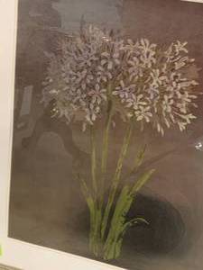 lot 51 image: LG 28 x 33 Framed Flower Print