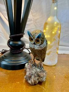 lot 55 image: MIX Lamp, painted Bottle