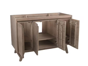 lot 37 image: Avanity Coventry 48 in. Vanity Cabinet Only in Gray Teak