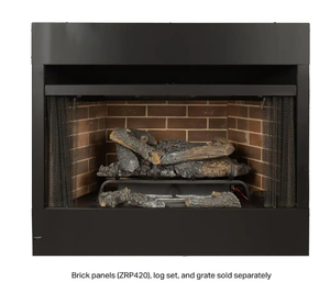 lot 67 image: Pleasant Hearth Universal Radiant Zero Clearance 42 in. Ventless Dual Fuel Fireplace Insert