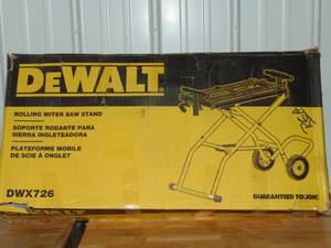 lot 9 image: DEWALT 32-12 in. x 60 in. Rolling Miter Saw Stand with 300 lbs. Capacity