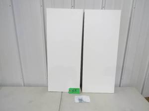 lot 55 image: Easy Track 35 in. Hanging Closet Organizer Shelves, White (2-Pack)