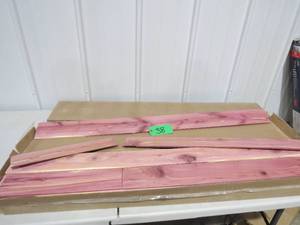 lot 38 image: 14 in. x 3-34 in. x 48 in. 100% Aromatic Eastern Red Cedar Board Planking (total 45 sq ft)