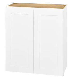 lot 72 image: Hampton Bay Avondale Shaker Alpine White Quick Assemble Plywood 27 in Wall Kitchen Cabinet (27 in W x 30 in H x 12 in D)