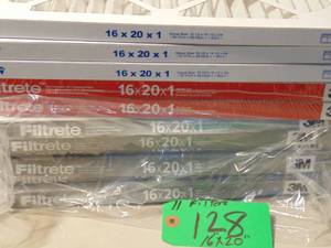 lot 128 image: 11 Piece Mixed Lot Of 16x20 Filters