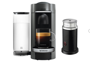 lot 122 image: Nespresso by DeLonghi Vertuo Plus Deluxe Coffee & Espresso Maker with Aeroccino Frother
