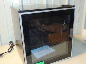 lot 101 image: Antarctic Star Mini Fridge Cooler - 75 Can Beverage Refrigerator with Glass Door 1.6 Cu Ft
