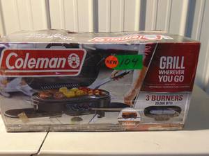 lot 104 image: Coleman Grill Wherever You Go 20,000 Btu Grill