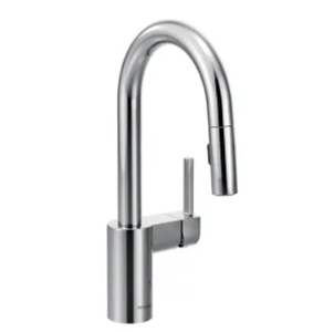 lot 114 image: Moen Align 1.5 GPM Single Hole Pull Down Bar Faucet with Reflex and Duralast Technology Model5965