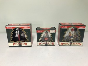 lot 30 image: 3 - Coca Cola Christmas ornaments in original boxes