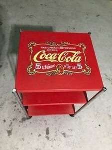 lot 38 image: Coca Cola metal cart