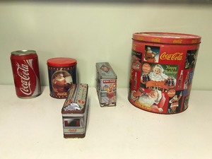 lot 77 image: 5 - Coca Cola metal tins