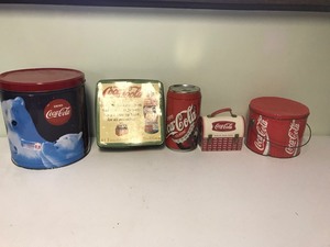 lot 79 image: 5 - Coca Cola tins