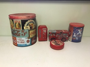 lot 80 image: 5 - Coca Cola tins