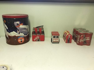 lot 81 image: 5 - Coca Cola tins