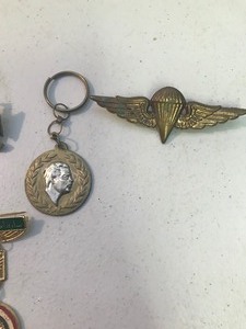 lot 157 image: 6 - Iraqi military uniform medals  pins